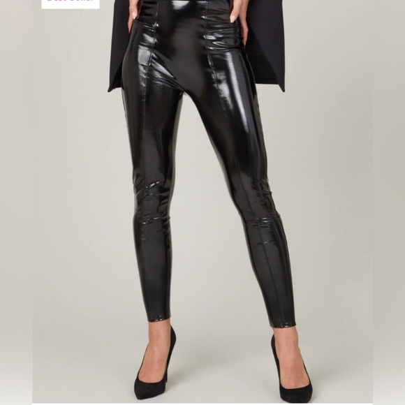 Spanx Faux Patent Leather leggings in size Small.  NWT - Picture 1 of 10